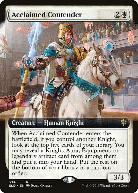 Acclaimed Contender (ELD-334) (Extended Art) (Foil)