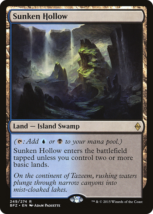 Sunken Hollow (BFZ-249) (Foil)
