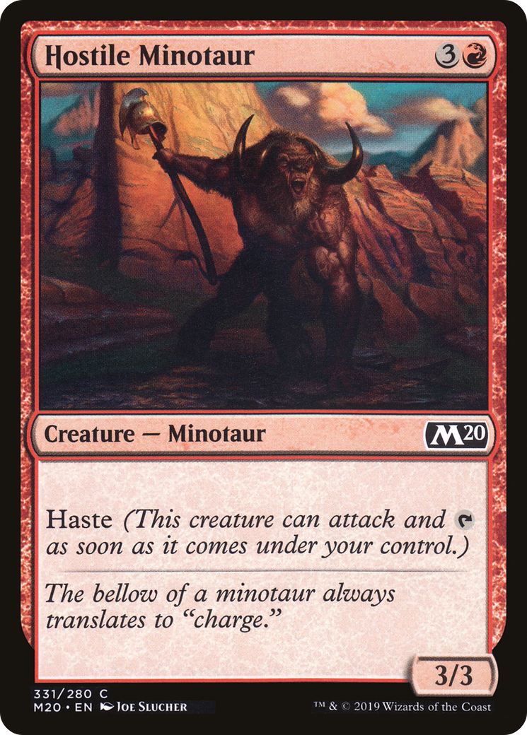Hostile Minotaur (M20-331)
