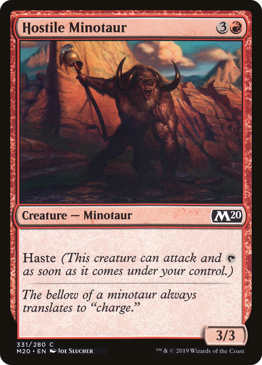 Hostile Minotaur (M20-331)