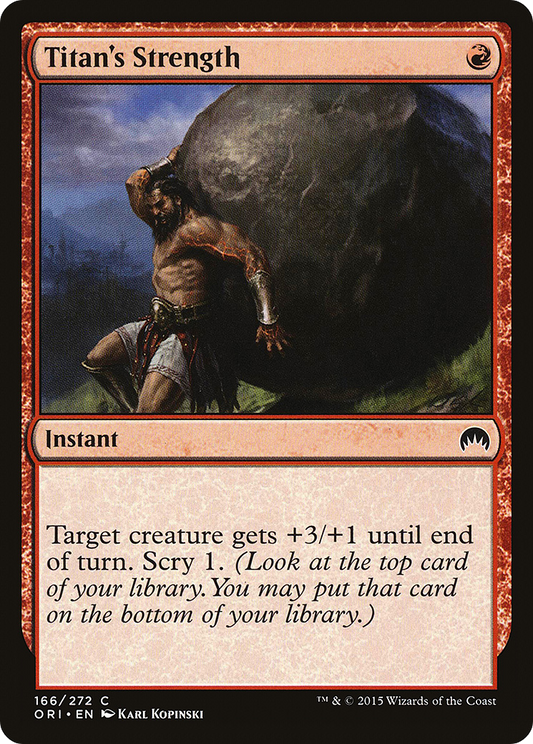 Titan's Strength (ORI-166) (Foil)