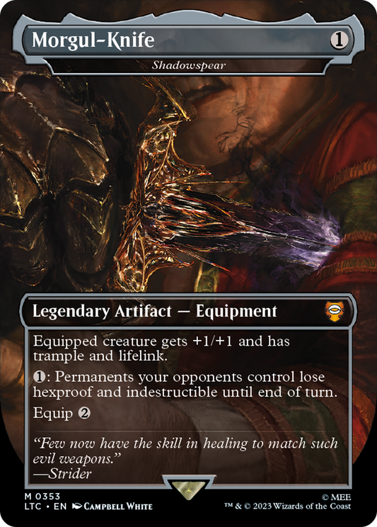 Morgul-Knife / Shadowspear (LTC-353) (Borderless) (Foil)