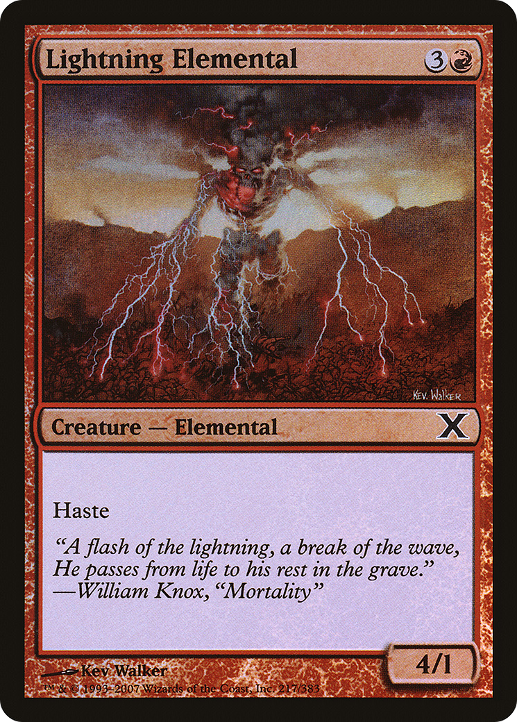 Lightning Elemental (10E-217★) (Foil)