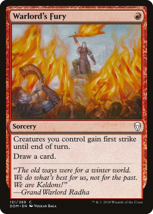 Warlord's Fury (DOM-151) (Foil)