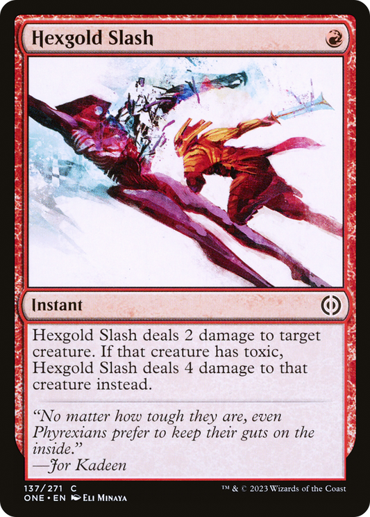 Hexgold Slash (ONE-137) (Foil)