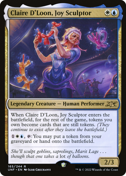 Claire D'Loon, Joy Sculptor (UNF-165) (Foil)