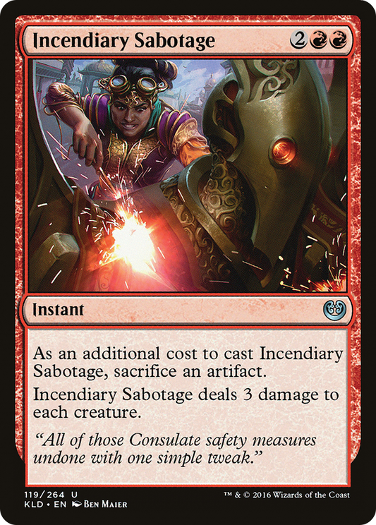 Incendiary Sabotage (KLD-119) (Foil)