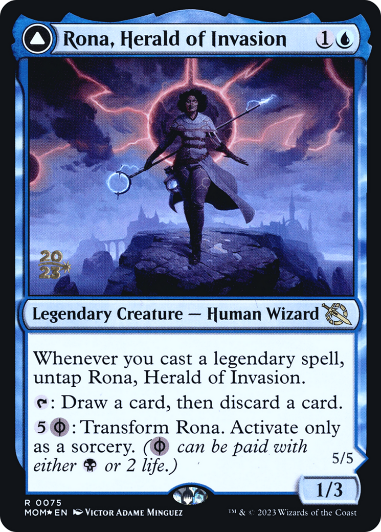 Rona, Herald of Invasion // Rona, Tolarian Obliterator (PRE-75S) (Foil)
