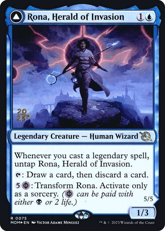Rona, Herald of Invasion // Rona, Tolarian Obliterator (PRE-75S) (Foil)