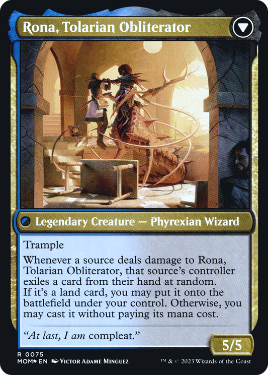 Rona, Herald of Invasion // Rona, Tolarian Obliterator (PRE-75S) (Foil)