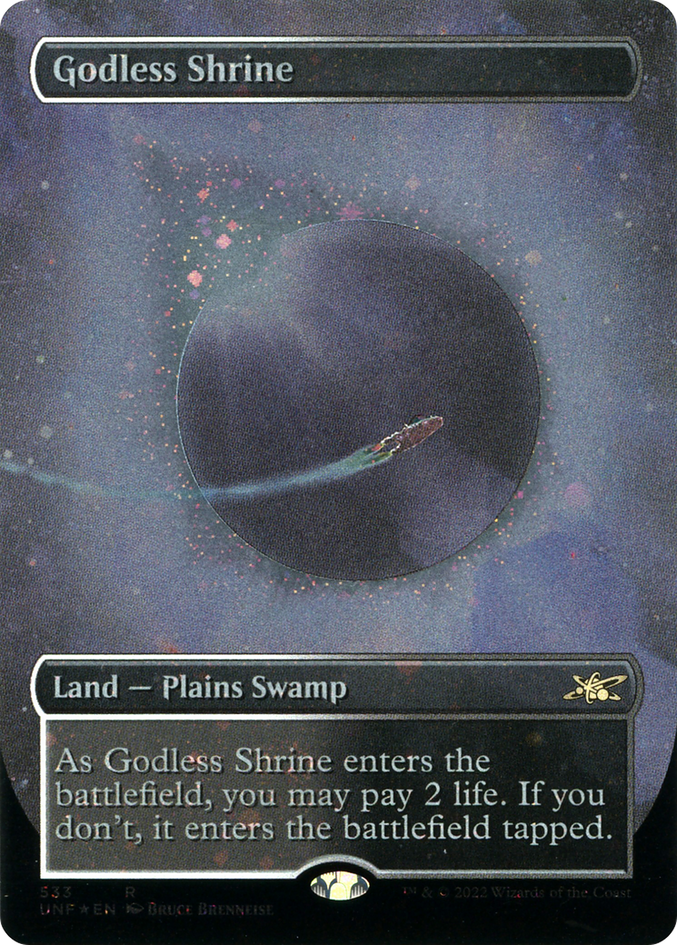 Godless Shrine (UNF-533) (Borderless) (Galaxy Foil)