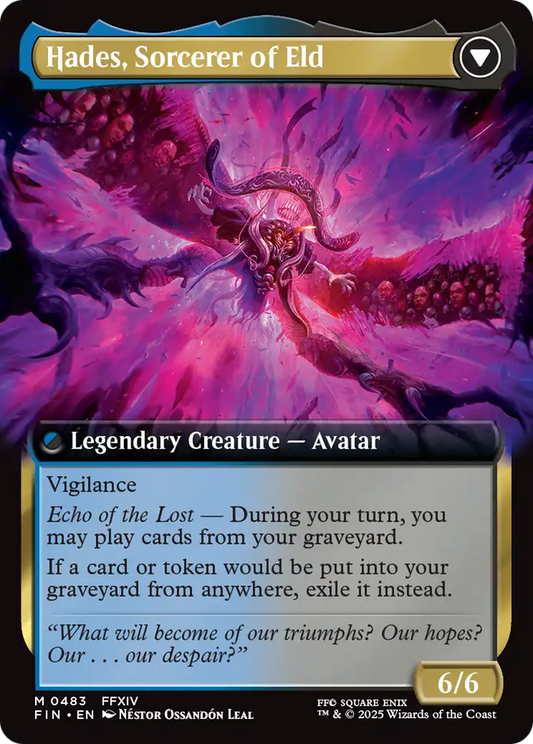 Emet-Selch, Unsundered // Hades, Sorcerer of Eld (FIN-483) (Extended Art)