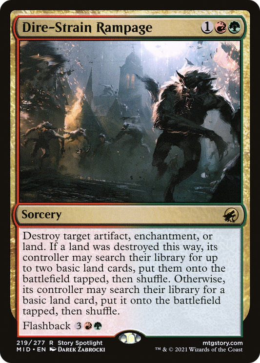 Dire-Strain Rampage (MID-219) (Foil)