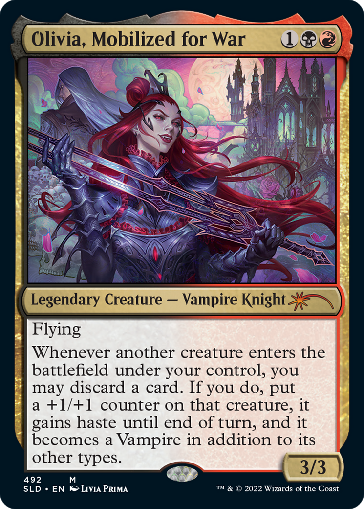 Olivia, Mobilized for War (SLD-492) (Foil)