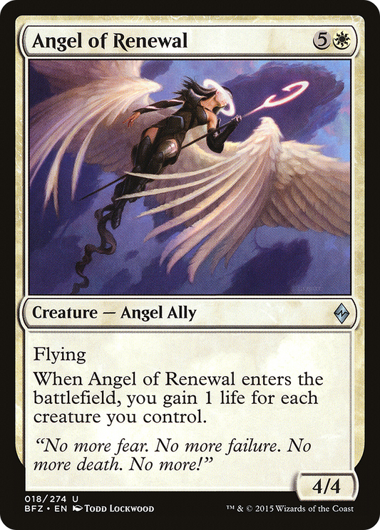 Angel of Renewal (BFZ-018) (Foil)
