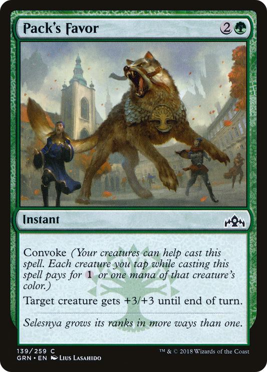 Pack's Favor (GRN-139) (Foil)