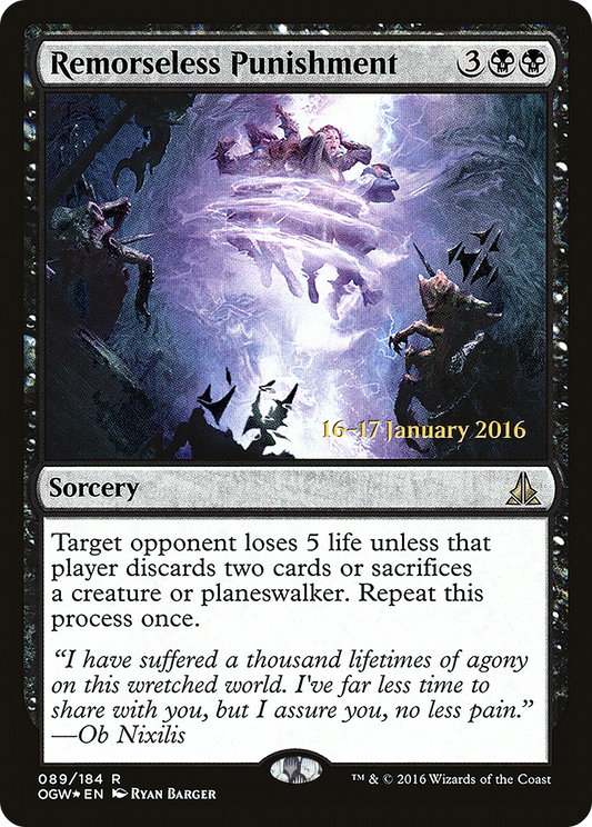 Remorseless Punishment (PRE-89S) (Foil)