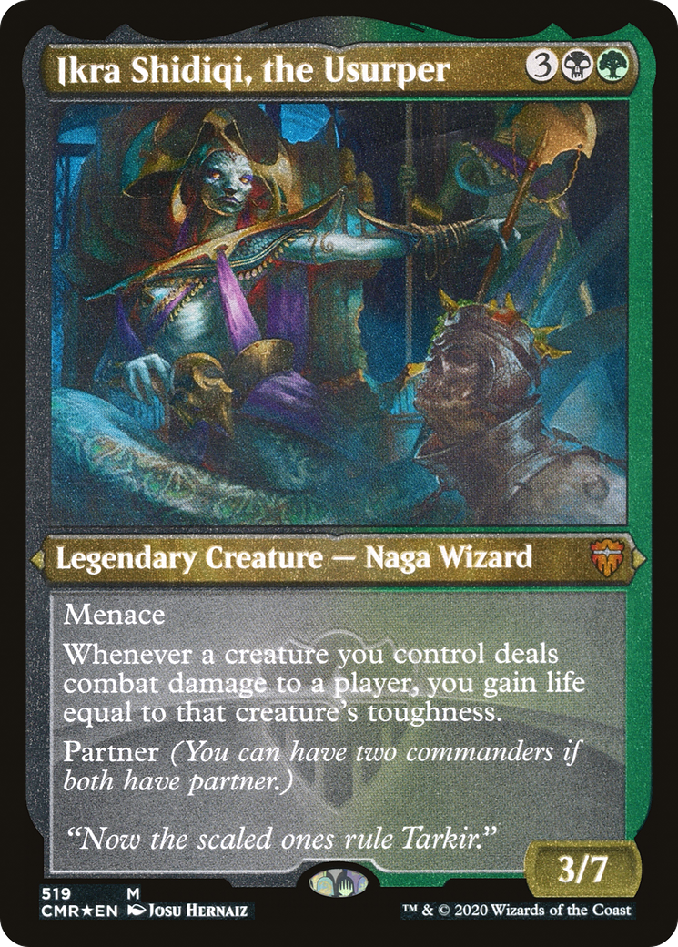 Ikra Shidiqi, the Usurper (CMR-519) (Etched Foil)