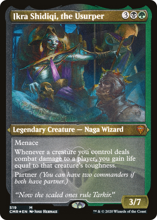 Ikra Shidiqi, the Usurper (CMR-519) (Etched Foil)