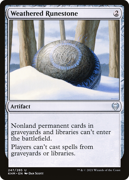 Weathered Runestone (KHM-247) (Foil)