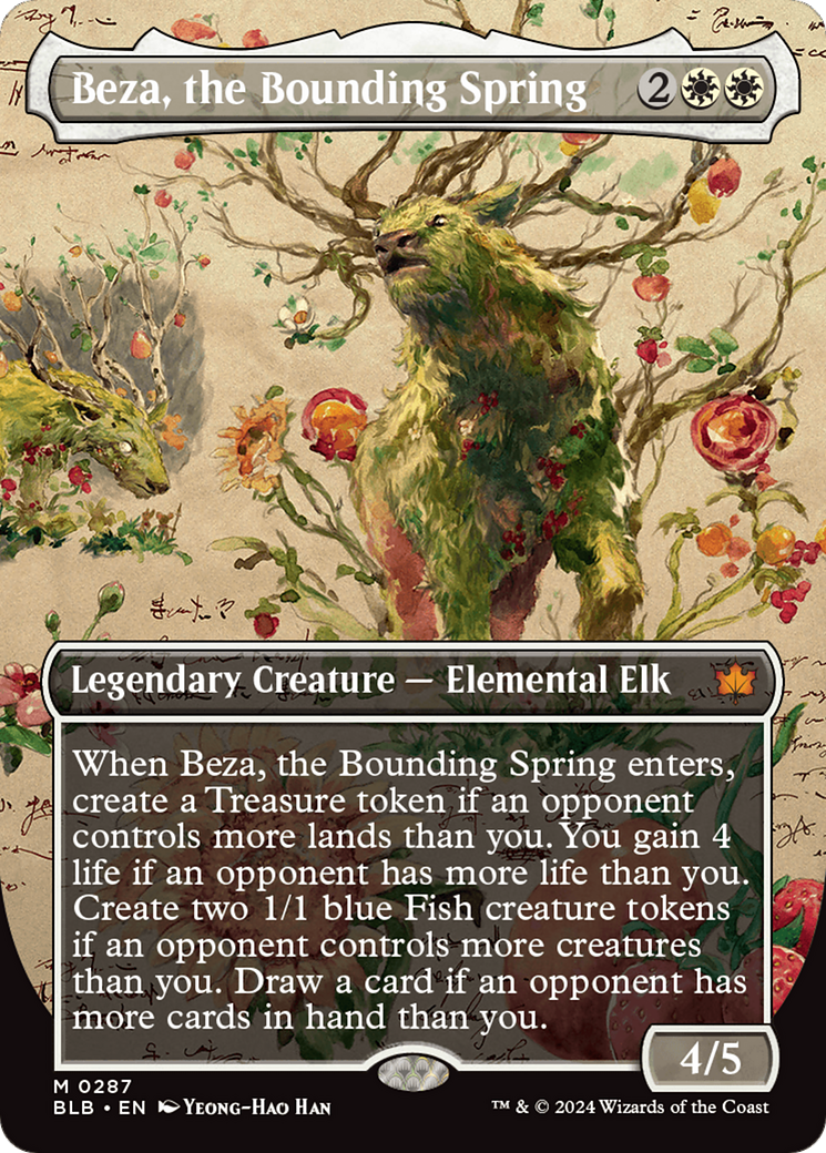 Beza, the Bounding Spring (BLB-287) (Showcase) (Borderless) (Foil)