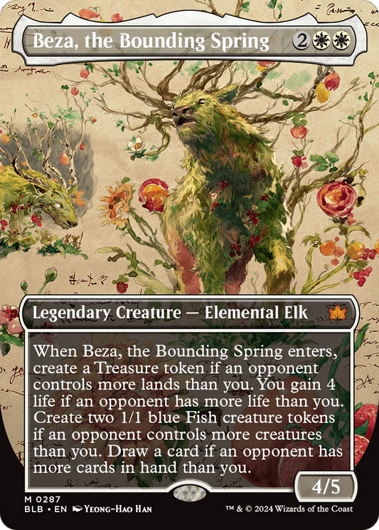 Beza, the Bounding Spring (BLB-287) (Showcase) (Borderless) (Foil)