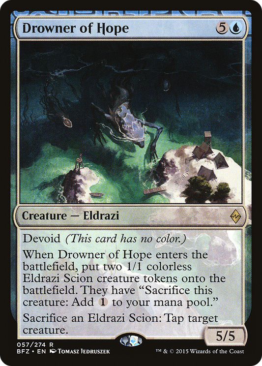 Drowner of Hope (BFZ-057) (Foil)