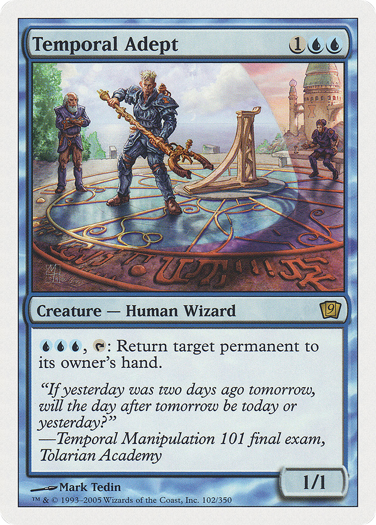 Temporal Adept (9ED-102★) (Foil)