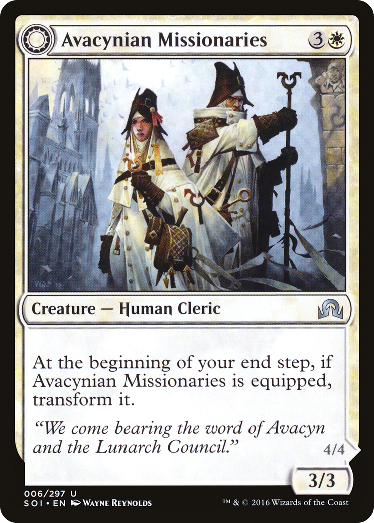 Avacynian Missionaries // Lunarch Inquisitors (SOI-006) (Foil)