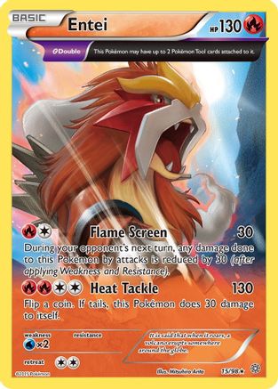 Entei (15) (AOR-015) (Reverse Holofoil)