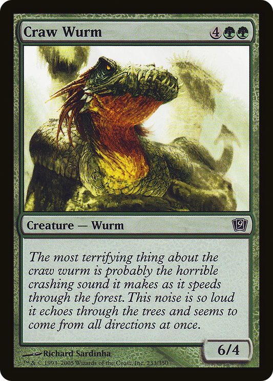 Craw Wurm (9ED-233★) (Foil)