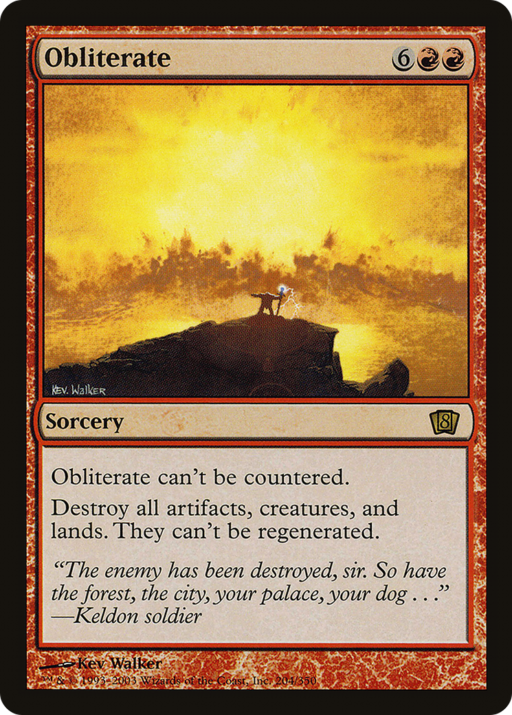 Obliterate (8ED-204★) (Foil)