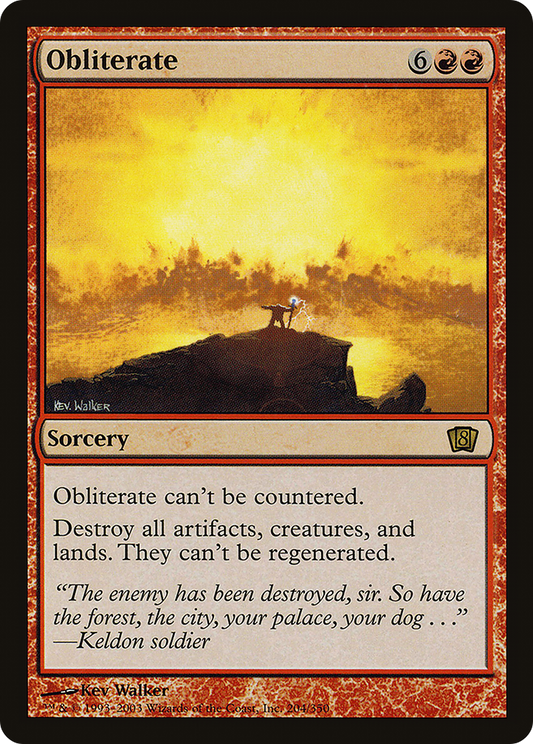 Obliterate (8ED-204★) (Foil)