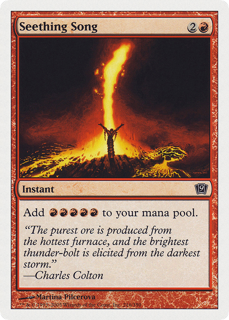 Seething Song (9ED-216★) (Foil)