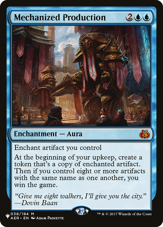 Mechanized Production (LIST-AER-38)