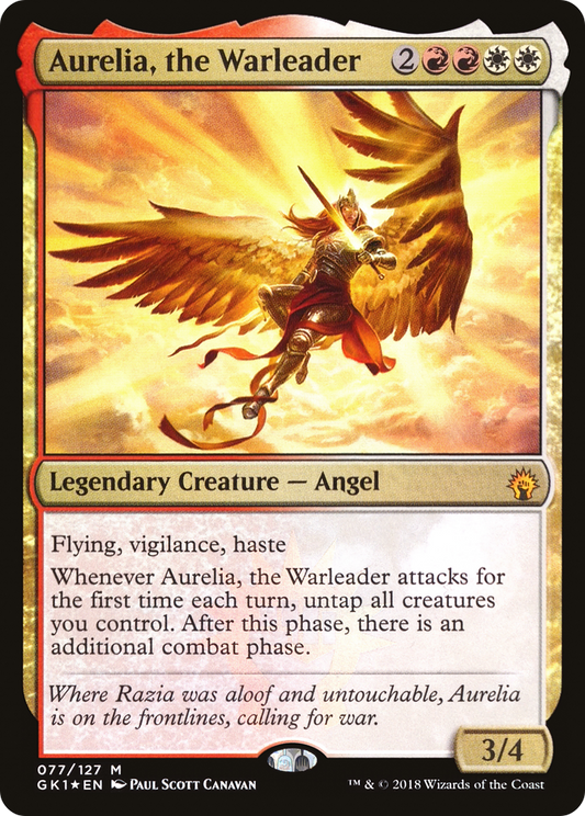 Aurelia, the Warleader (GR1-077) (Foil)