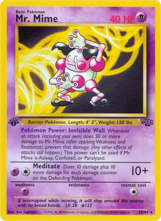 Mr. Mime (22) (JU-022) (1st Edition)