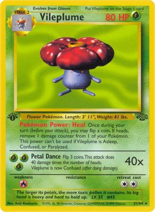 Vileplume (31) (JU-031) (1st Edition)