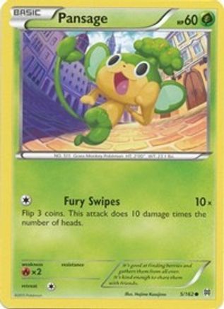 Pansage (BKT-005) (Reverse Holofoil)