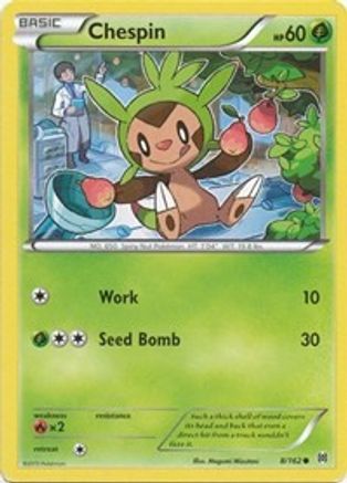 Chespin (8) (BKT-008) (Reverse Holofoil)