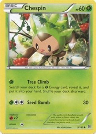 Chespin (9) (BKT-009) (Reverse Holofoil)