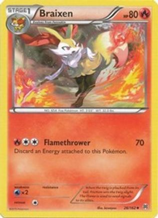 Braixen (BKT-026) (Reverse Holofoil)
