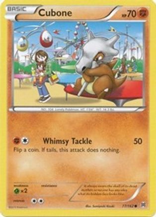 Cubone (BKT-077) (Reverse Holofoil)