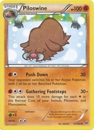 Piloswine (BKT-081) (Reverse Holofoil)