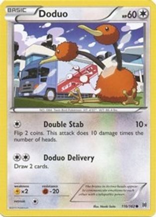 Doduo (116) (BKT-116) (Reverse Holofoil)