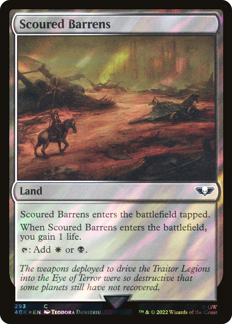 Scoured Barrens (40K-293★) (Surge Foil)