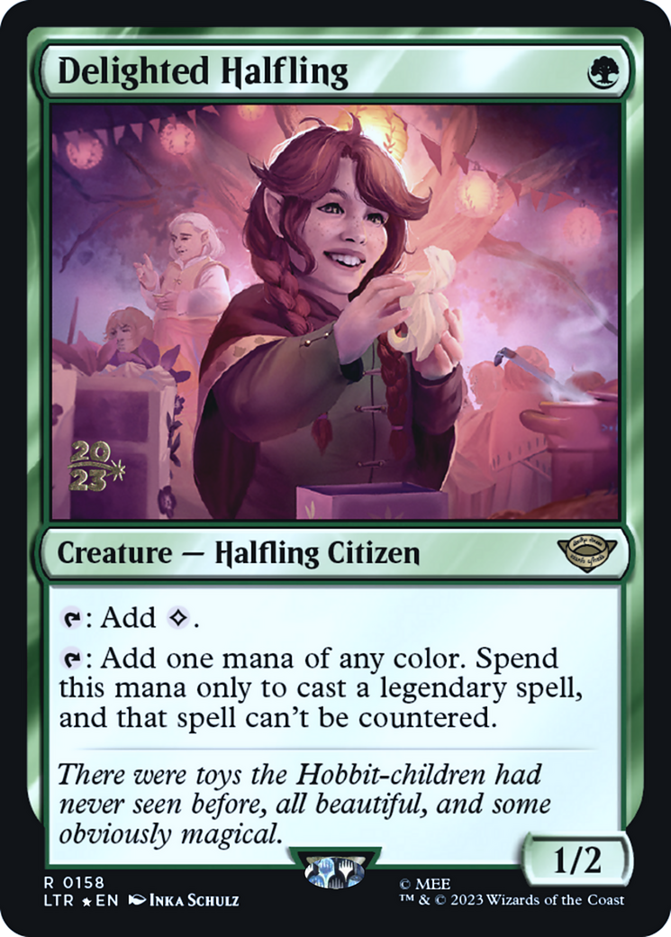 Delighted Halfling (PRE-158S) (Foil)