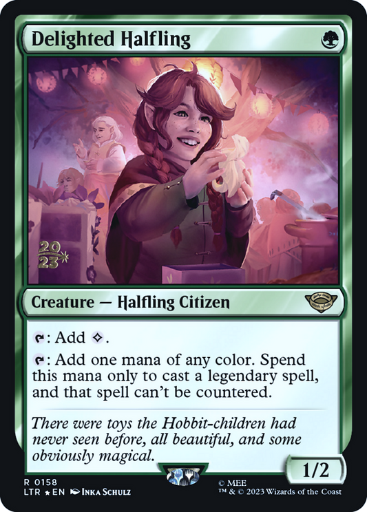 Delighted Halfling (PRE-158S) (Foil)