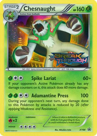 Chesnaught (Prerelease) (PR-XY68) (Holofoil)