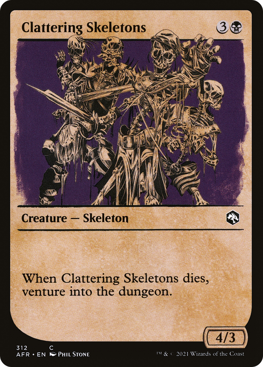 Clattering Skeletons (AFR-312) (Showcase) (Foil)